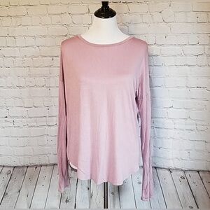 Women's Pink Long Sleeve Top